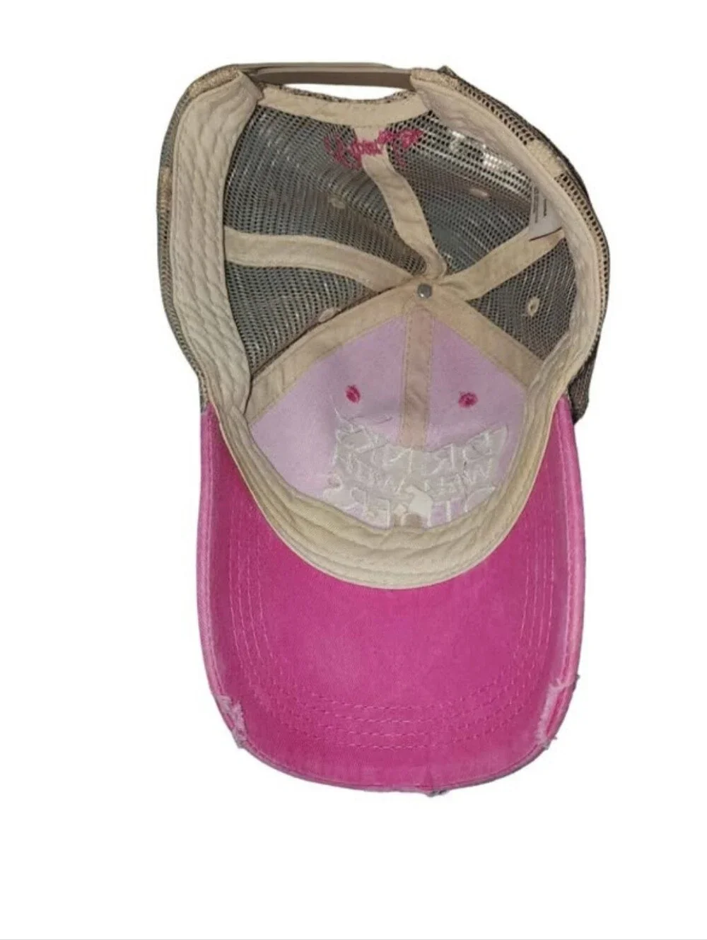 Drinks Well With Others Pink Truckers Hat